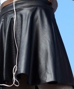 Пола кожена дълга